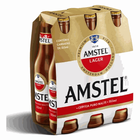 CERVEJA AMSTEL C 6UNIDADES 355ML